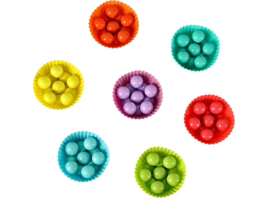 Vzdělávací Montessori kuličková mozaika - 77 prvků