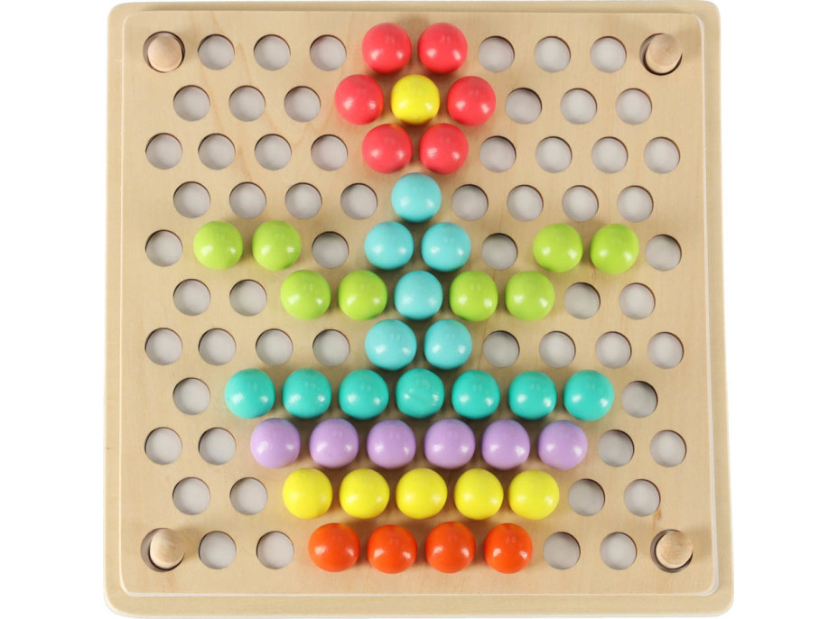Vzdělávací Montessori kuličková mozaika - 77 prvků