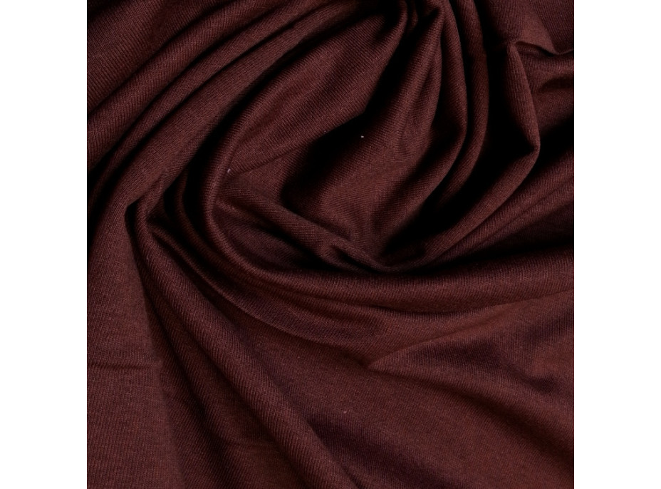 Bavlněné prostěradlo 190x90 cm - HNĚDÉ