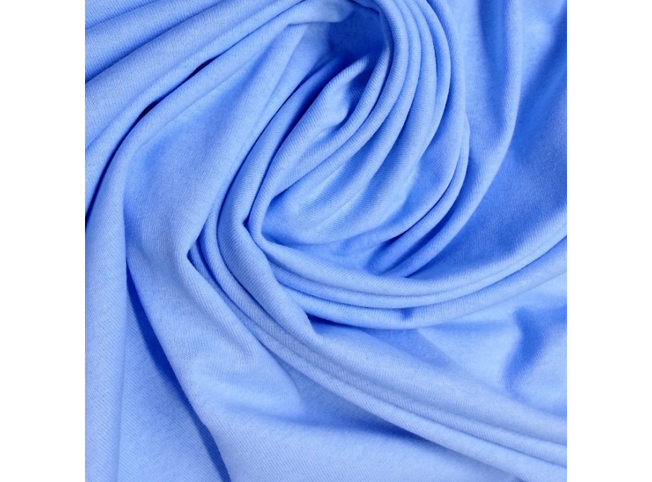 Bavlněné prostěradlo 190x90 cm - SVĚTLE MODRÉ