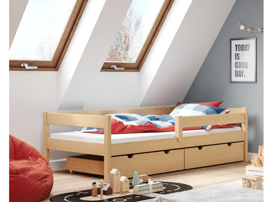 Dětská postel z masivu PAVLÍK 2 - 160x80 cm