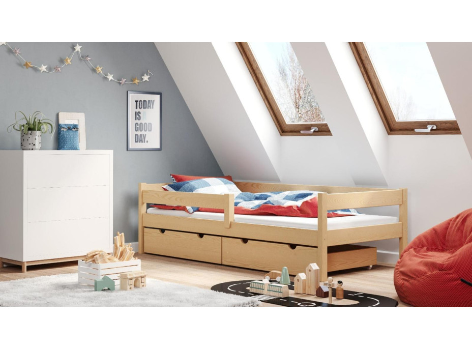 Dětská postel z masivu PAVLÍK 2 - 160x80 cm
