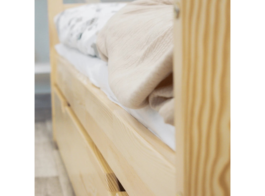 Dětská postel z masivu PAVLÍK 2 - 180x80 cm