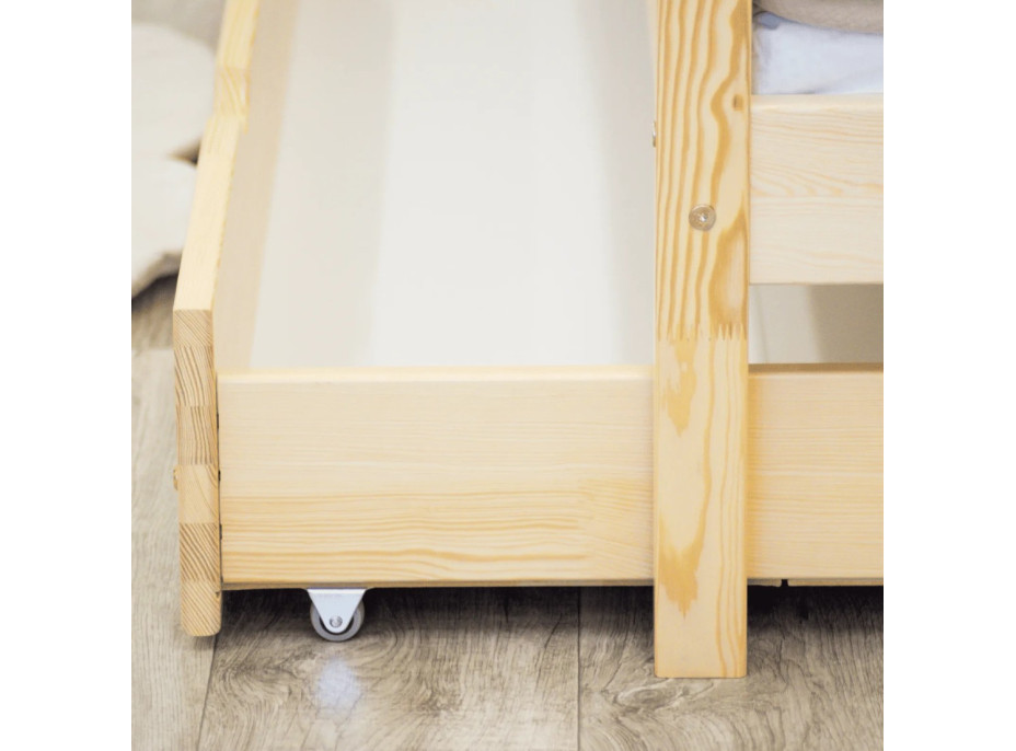 Dětská postel z masivu PAVLÍK 2 - 180x80 cm