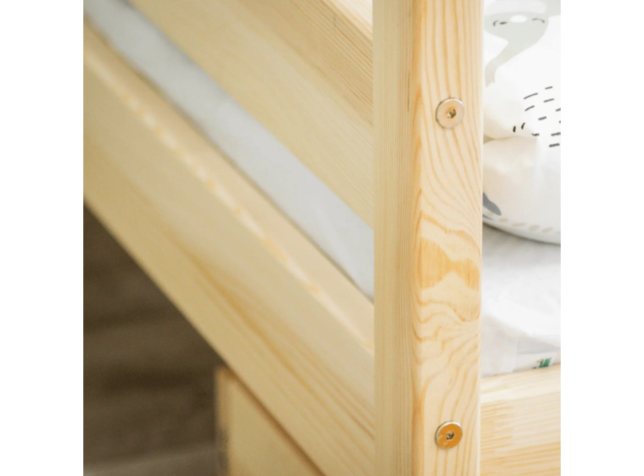 Dětská postel z masivu PAVLÍK 2 - 180x80 cm