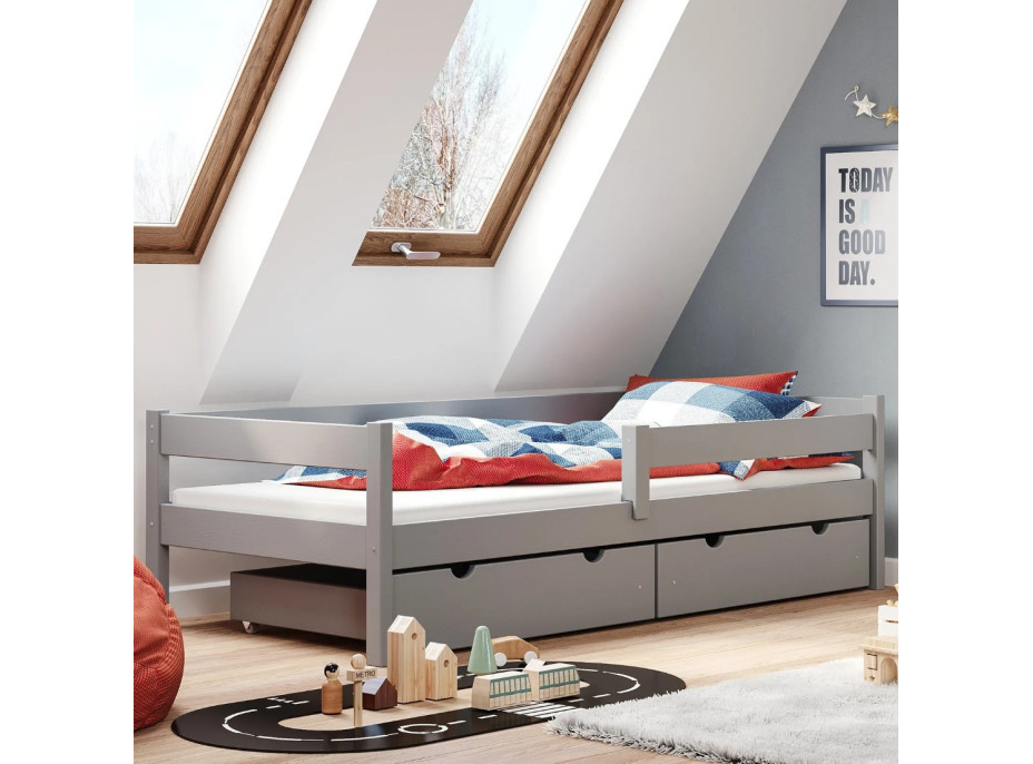 Dětská postel z masivu PAVLÍK 2 - 160x80 cm