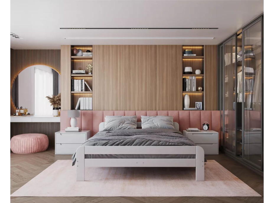 Čalouněný panel na zeď TRINITY - 45x25 cm, tyrkysový