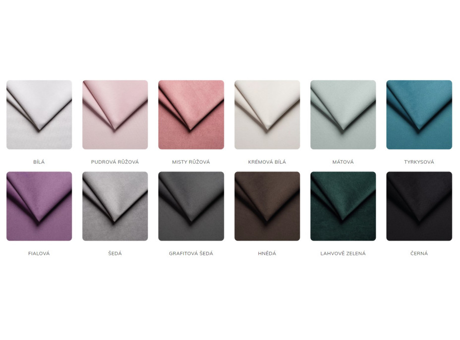 Čalouněný panel na zeď TRINITY - 45x25 cm, tyrkysový