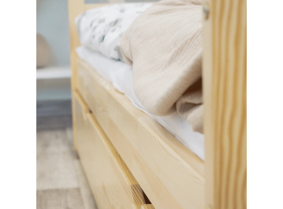 Dětská postel z masivu KARAS 2 - 180x80 cm