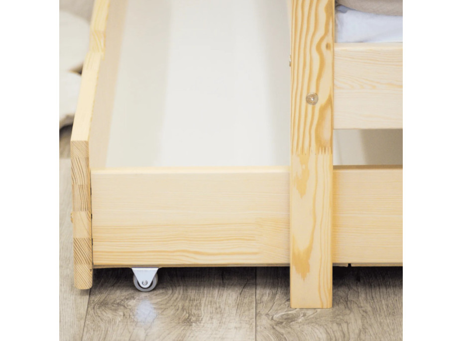 Dětská postel z masivu KARAS 2 - 180x80 cm