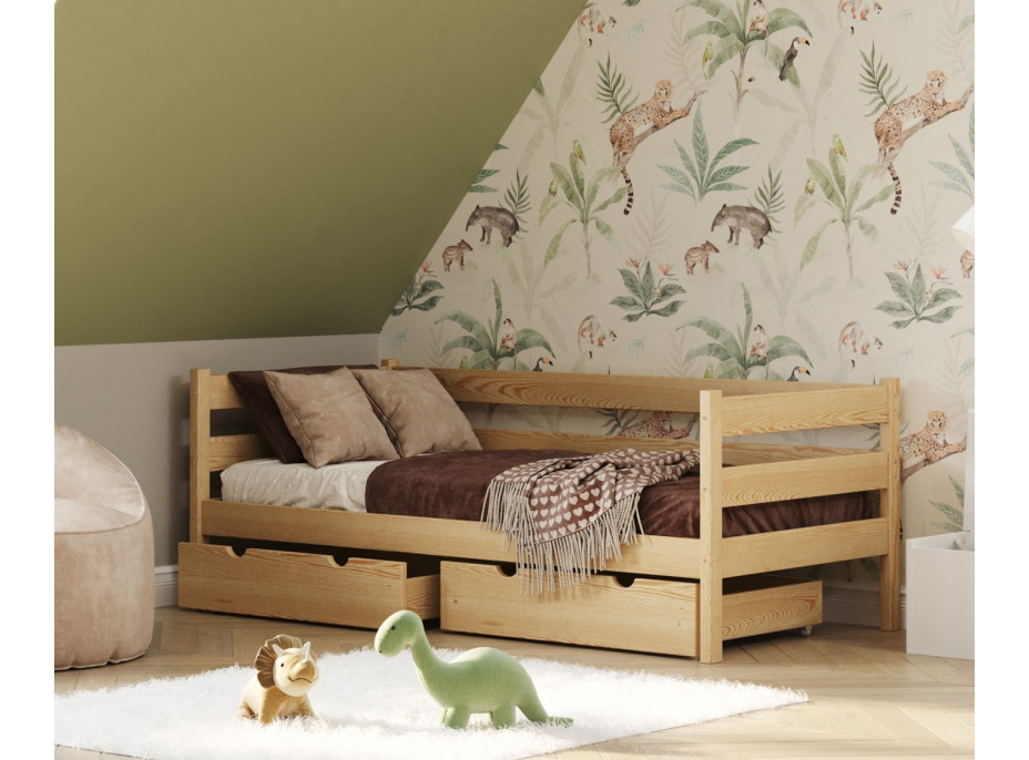 Dětská postel z masivu KARAS 2 - 180x80 cm