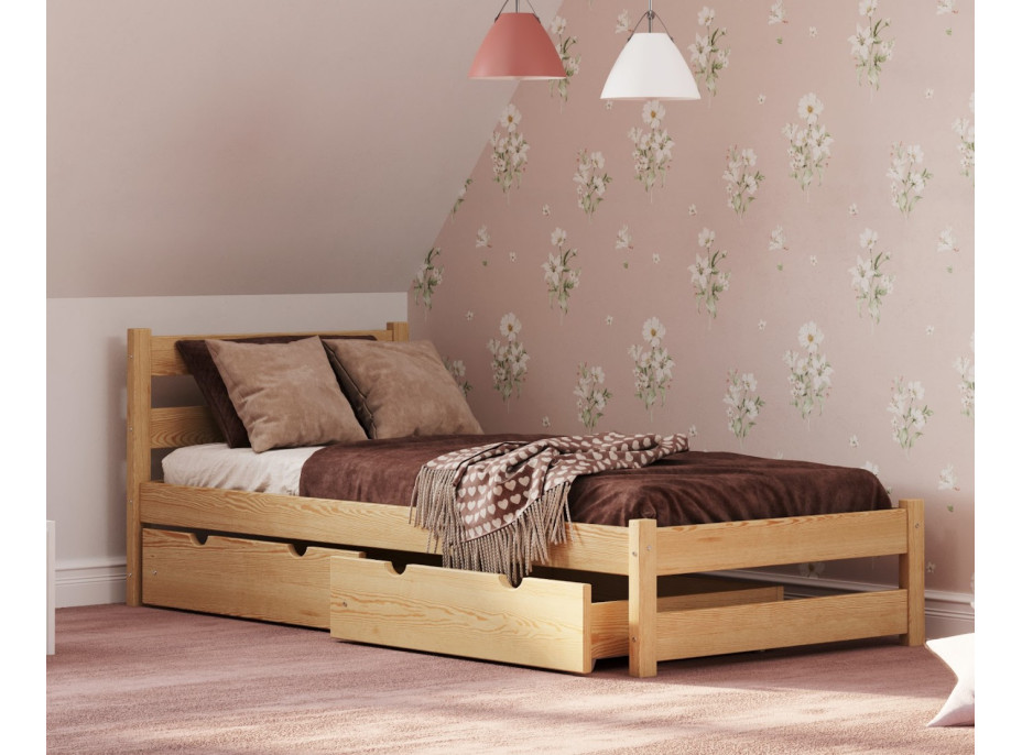 Dětská postel z masivu KARAS - 180x90 cm