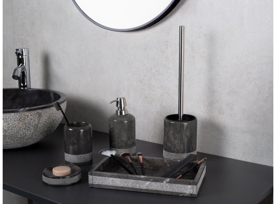 Ridder POSH WC štětka na postavení, mramor, šedá 2234407