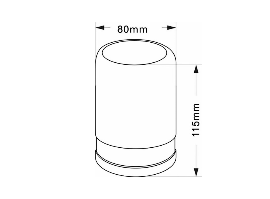 Ridder POSH sklenka na postavení, mramor, šedá 2234107