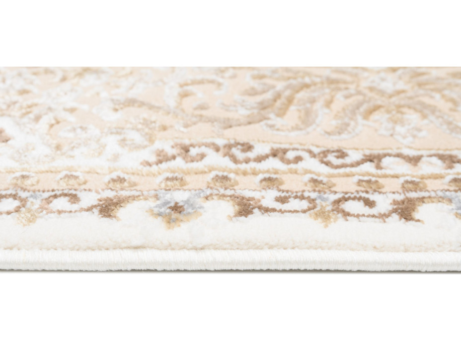 Kusový koberec HERA Ornament - krémový/hnědý