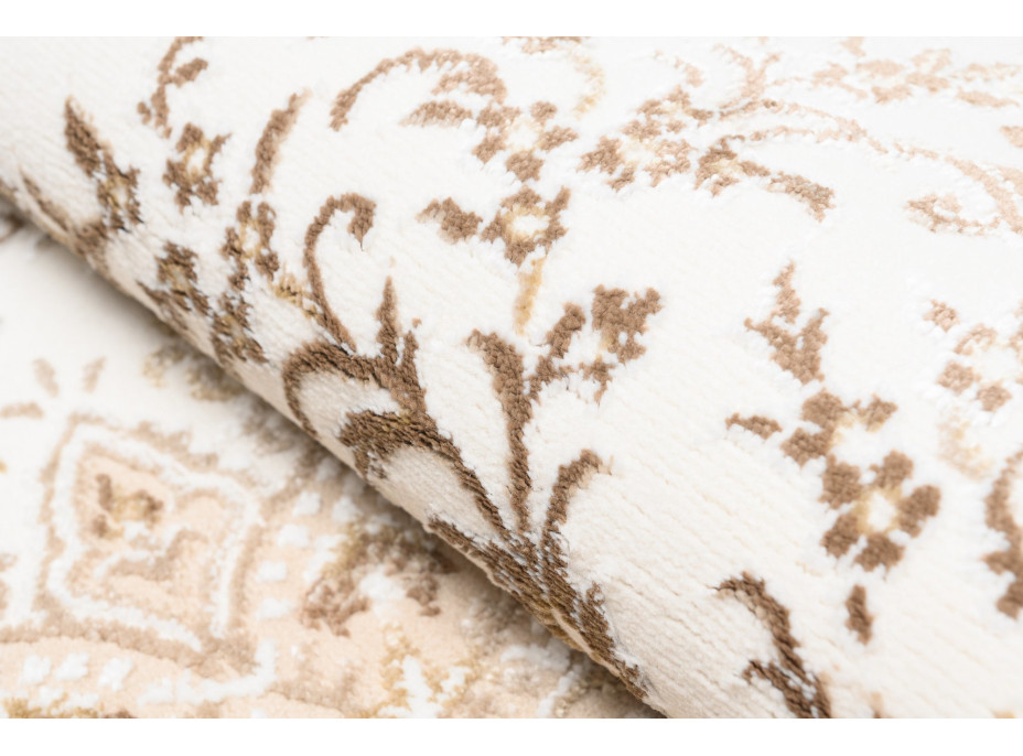 Kusový koberec HERA Ornament - béžový/hnědý