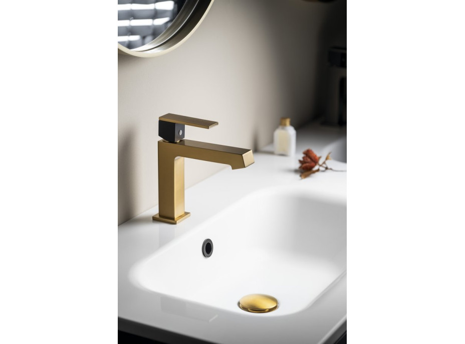 Sapho KRONY stojánková umyvadlová baterie, zlato mat GJ002GB