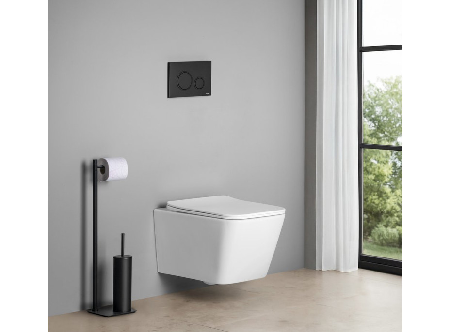 Sapho PORTO WC sedátko, SLIM, Soft Close, Easy Take, bílá PZS102V