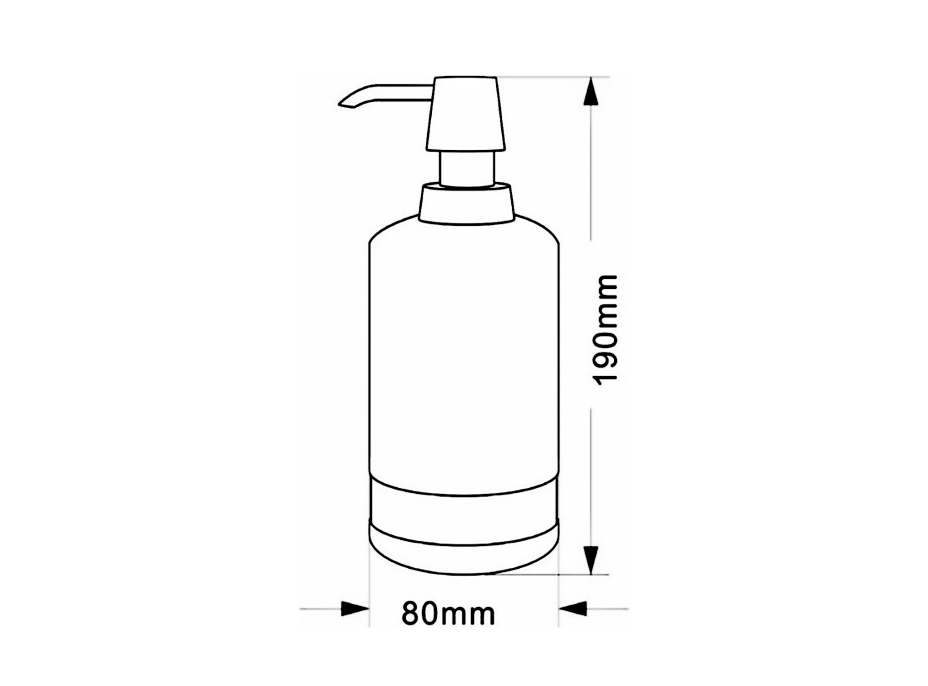 Ridder POSH dávkovač mýdla na postavení, mramor, šedá 2234507