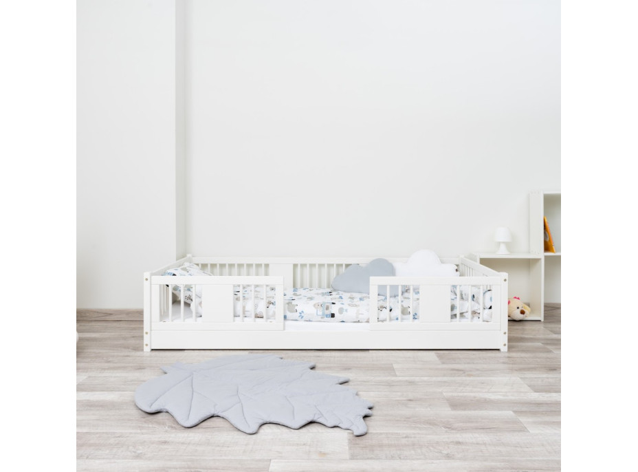 Dětská Montessori postel z masivu borovice LUNA - 180x80 cm