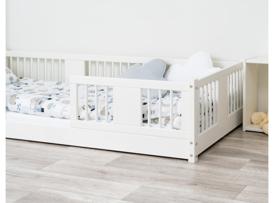 Dětská Montessori postel z masivu borovice LUNA - 160x80 cm