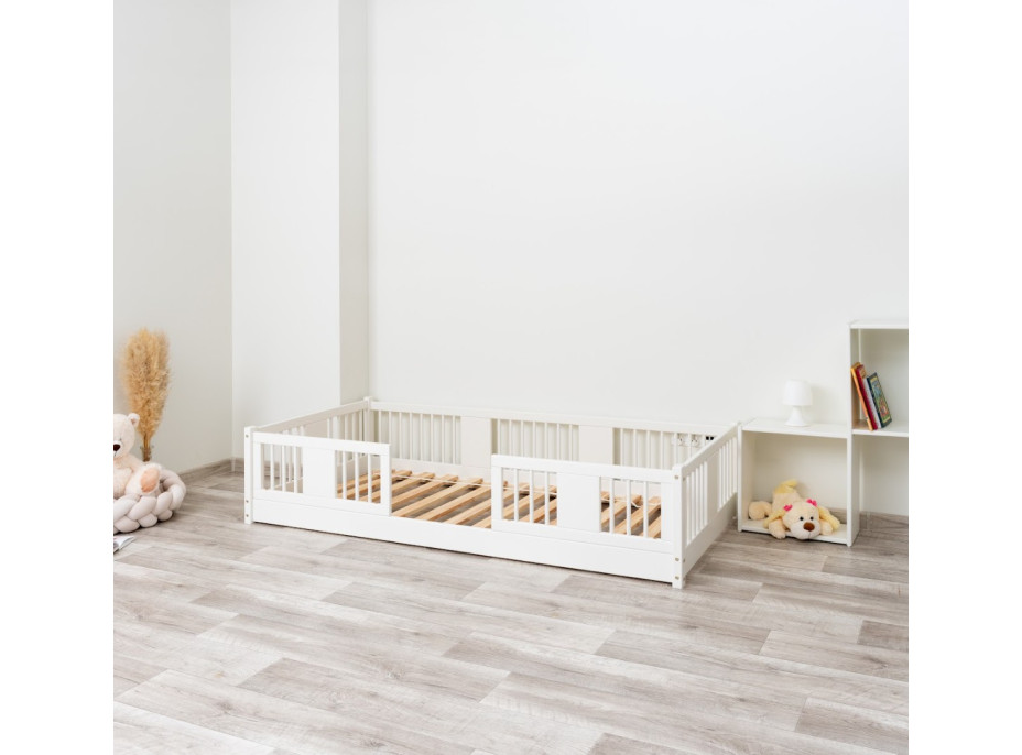 Dětská Montessori postel z masivu borovice LUNA - 200x90 cm