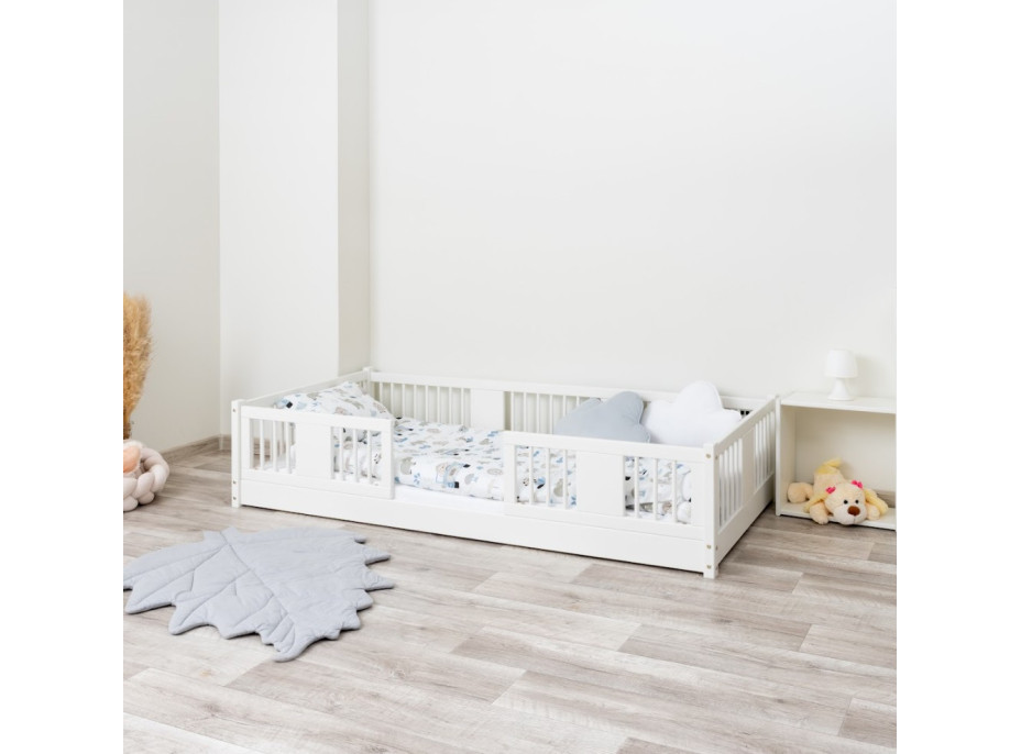 Dětská Montessori postel z masivu borovice LUNA - 200x90 cm