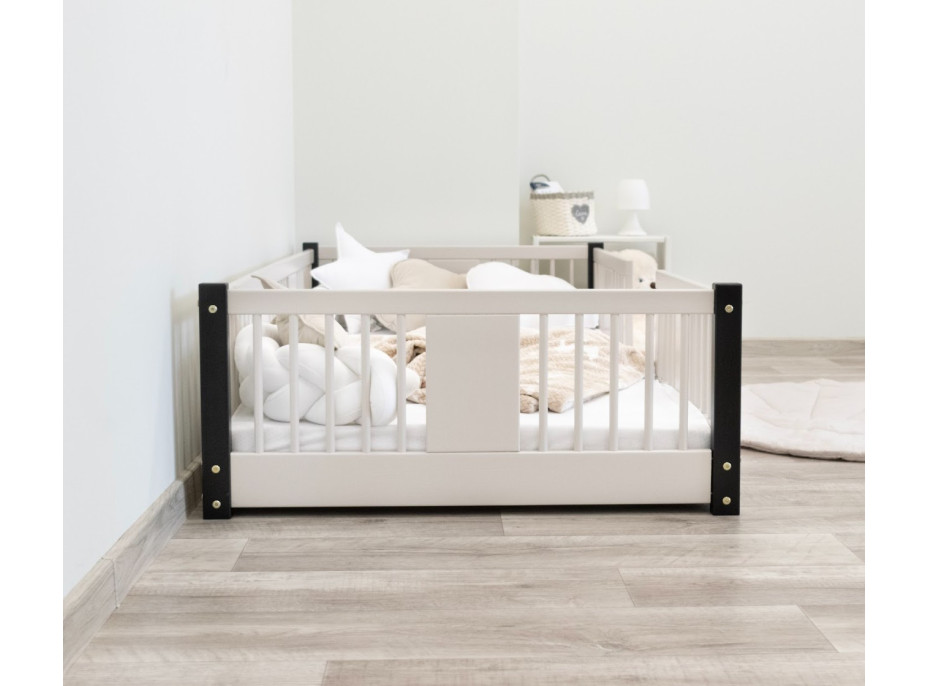 Dětská Montessori postel z masivu borovice LUNA - 190x90 cm