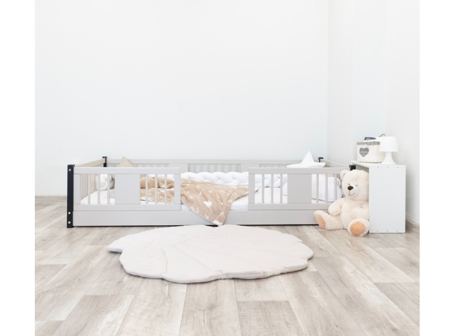 Dětská Montessori postel z masivu borovice LUNA - 180x80 cm