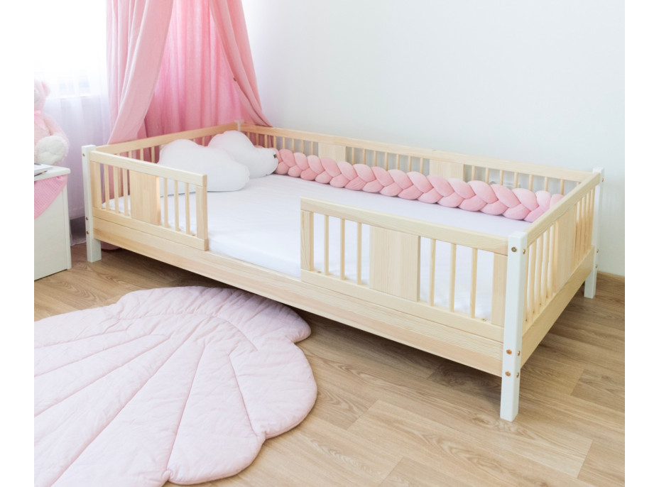 Dětská postel z masivu borovice LUNA 10 - 180x80 cm