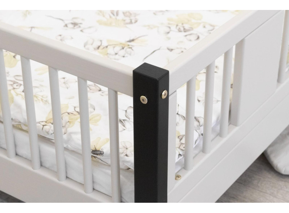 Dětská postel z masivu borovice LUNA 10 - 160x80 cm