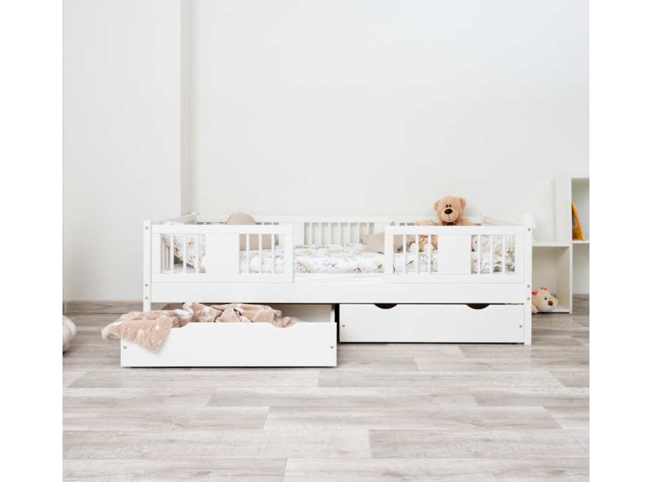 Dětská postel z masivu borovice LUNA 20 - 160x80 cm