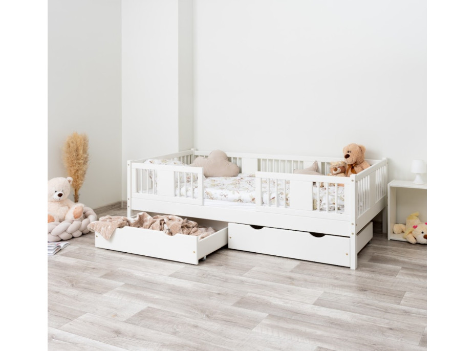 Dětská postel z masivu borovice LUNA 20 - 180x80 cm