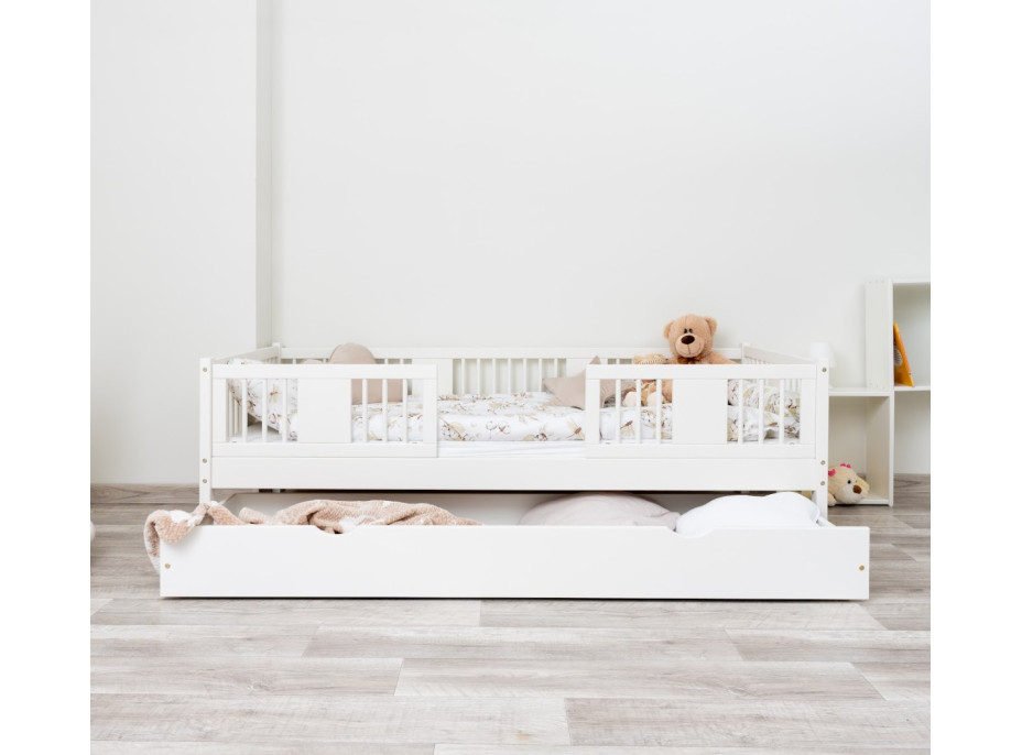 Dětská postel z masivu borovice LUNA 20 - 160x80 cm