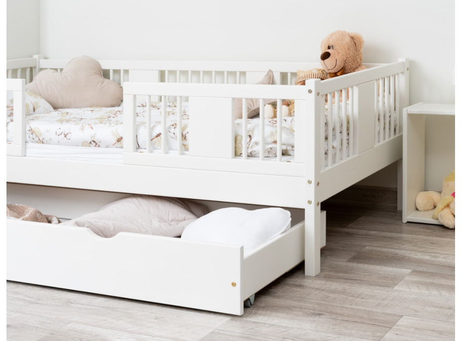 Dětská postel z masivu borovice LUNA 20 - 180x80 cm