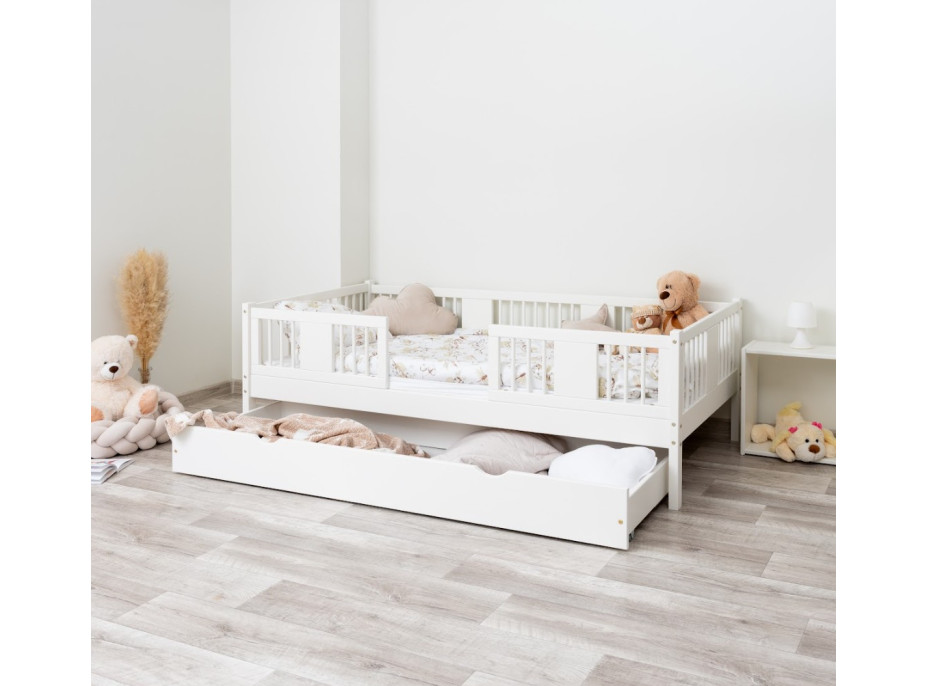 Dětská postel z masivu borovice LUNA 20 - 160x80 cm