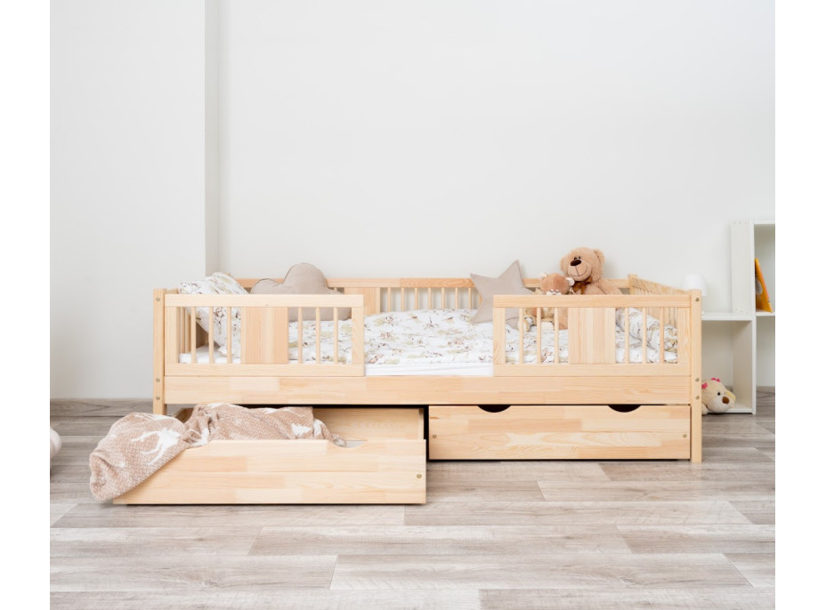 Dětská postel z masivu borovice LUNA 20 - 180x80 cm