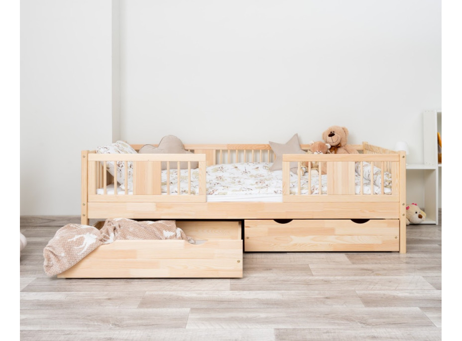 Dětská postel z masivu borovice LUNA 20 - 160x80 cm