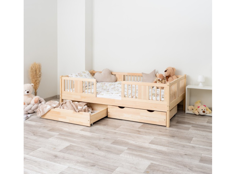 Dětská postel z masivu borovice LUNA 20 - 160x80 cm