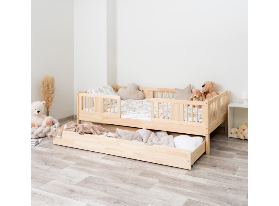 Dětská postel z masivu borovice LUNA 20 - 160x80 cm
