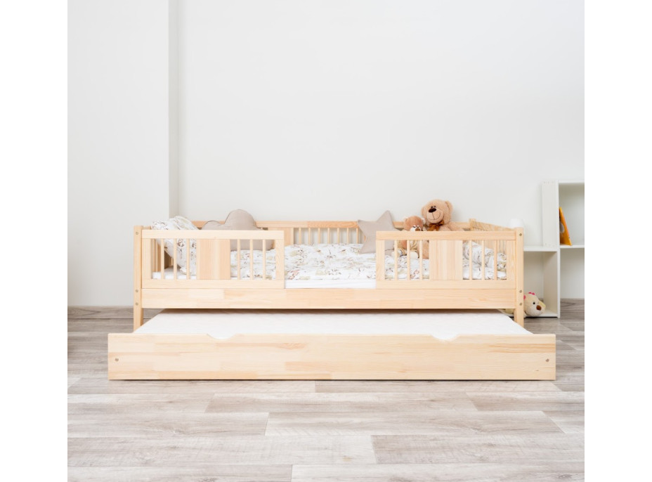 Dětská postel z masivu borovice LUNA 20 - 180x80 cm