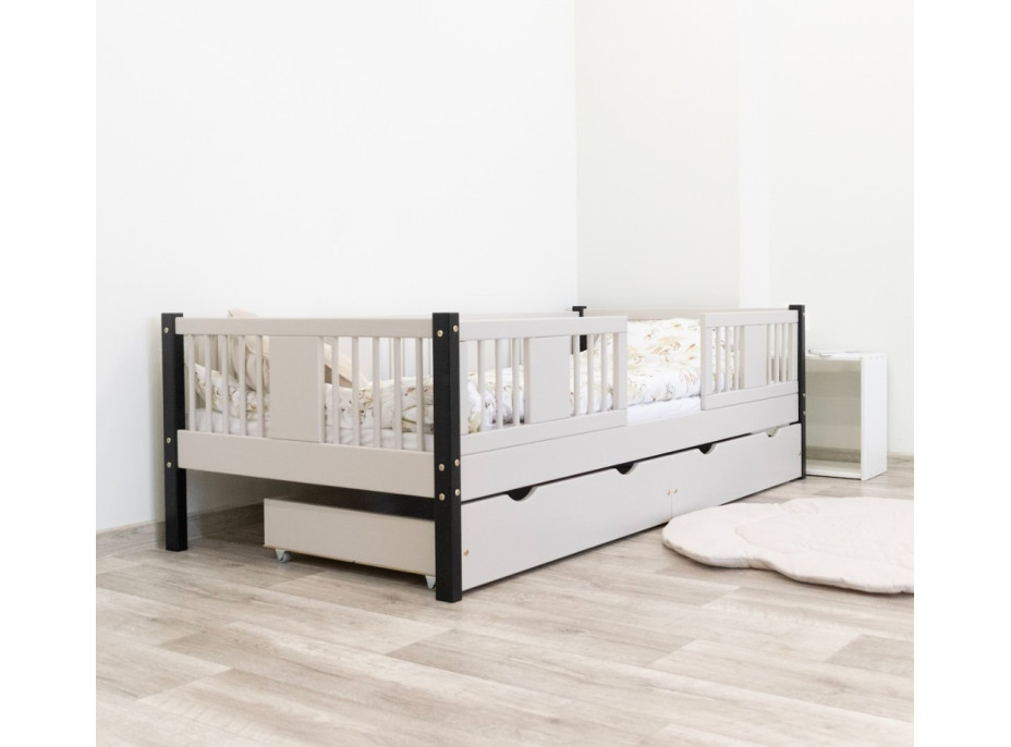 Dětská postel z masivu borovice LUNA 20 - 180x80 cm