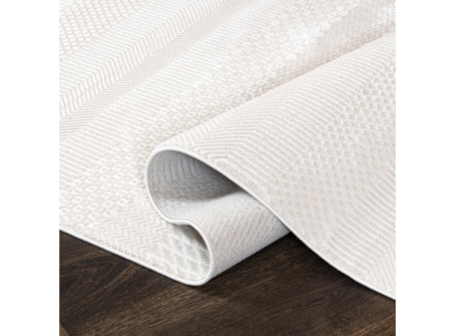 Kusový koberec HERA Ethnic - bílý