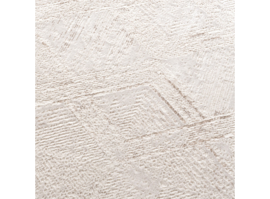 Kusový koberec HERA Grid - bílý