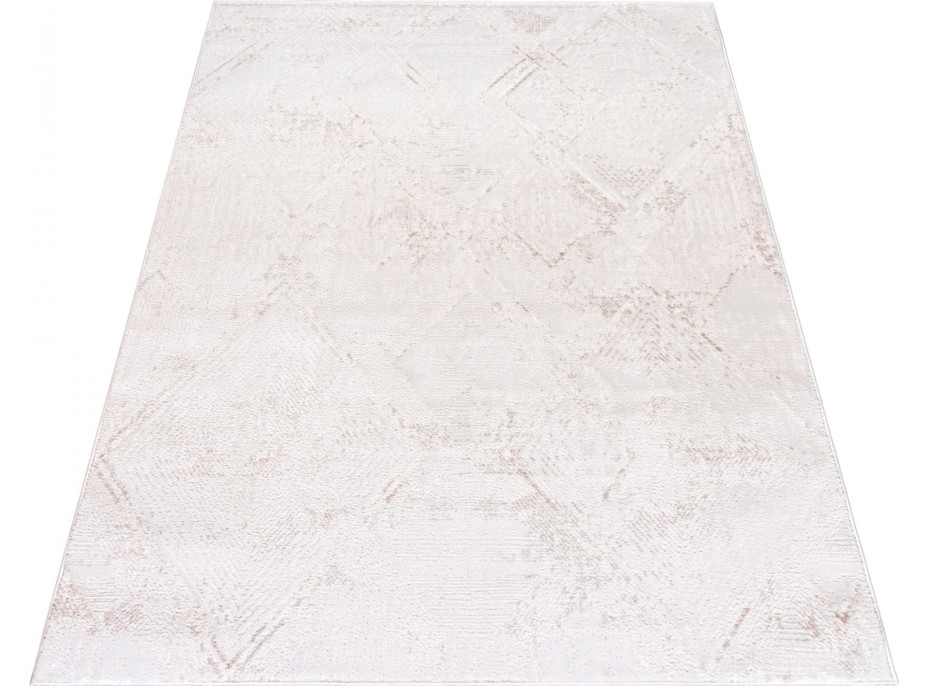 Kusový koberec HERA Grid - bílý