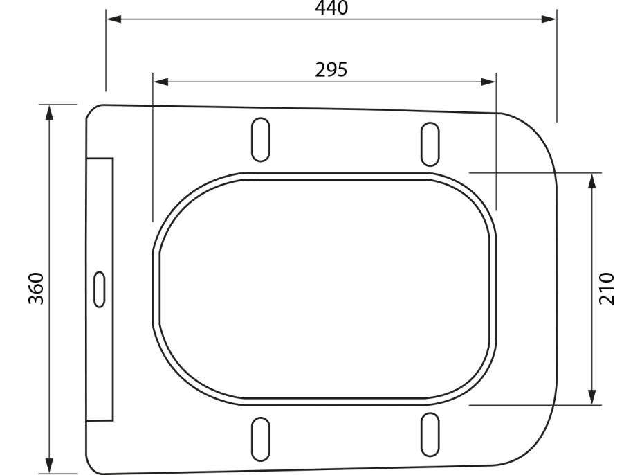 Sapho PORTO WC sedátko, SLIM, Soft Close, Easy Take, bílá PZS102V
