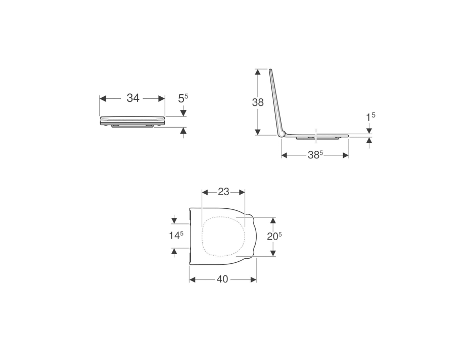 Geberit GEBERIT BAMBINI WC sedátko, bílá 502.970.01.1