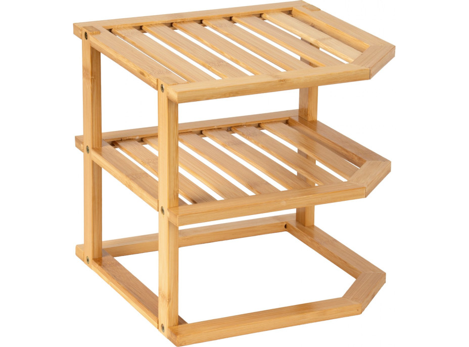 Rohová bambusová polička DEDAL