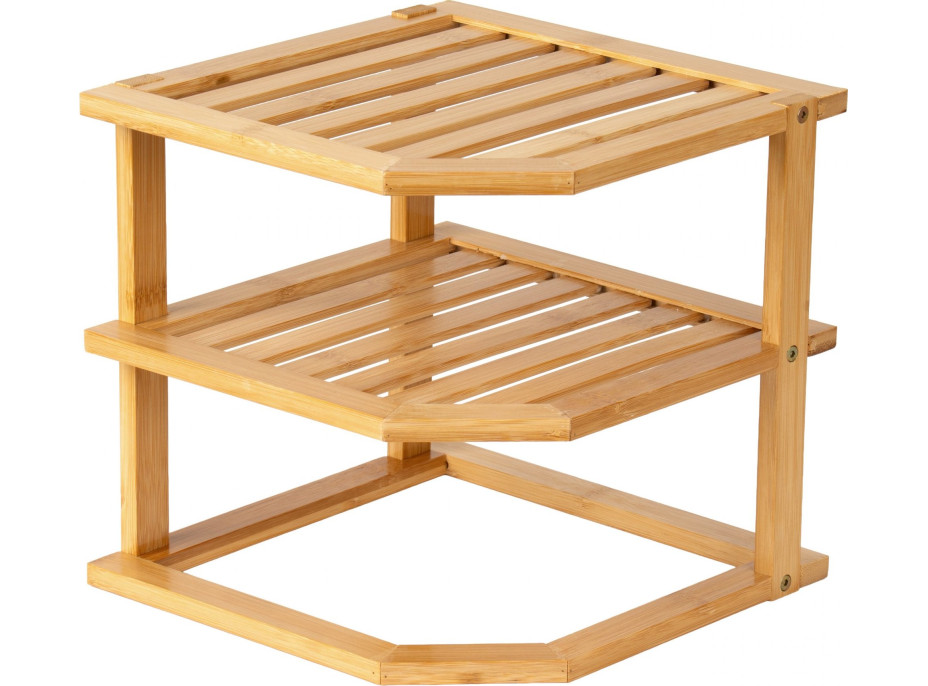 Rohová bambusová polička DEDAL