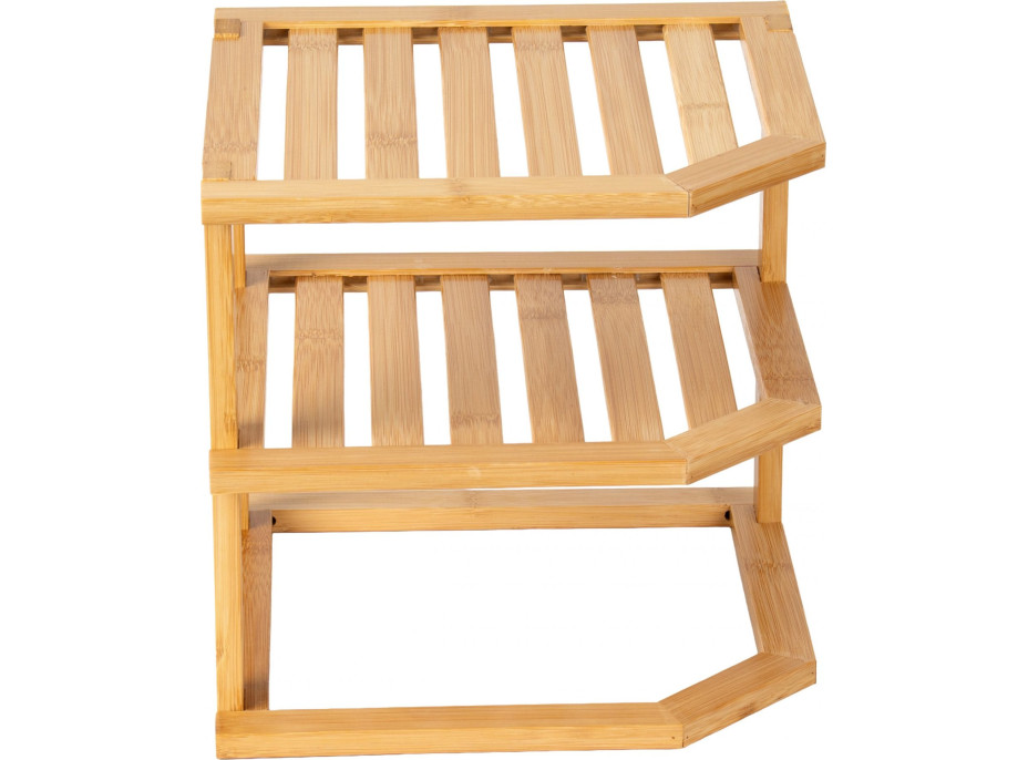 Rohová bambusová polička DEDAL